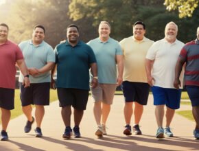 Create feature image for health obesity american people
