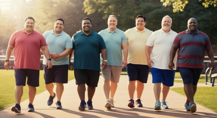 Create feature image for health obesity american people