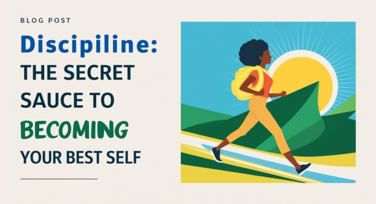 Discipline The Secret Sauce to Becoming Your Best Self . Eye catching pics which suit perfectly in blog